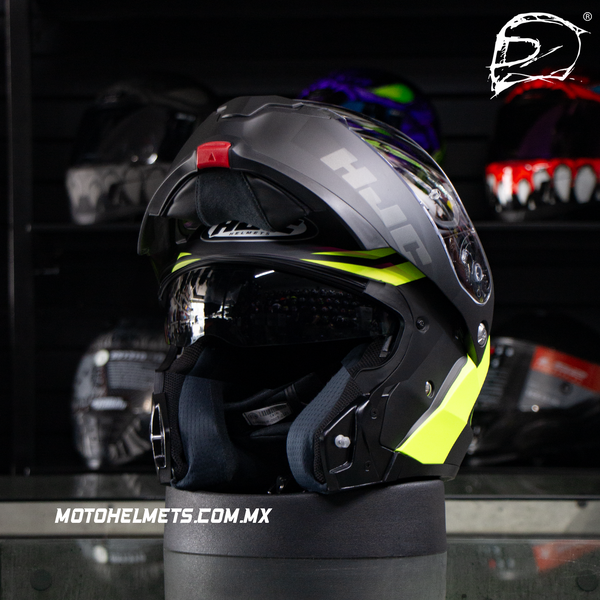 Casco Abatible Hjc C91N Nepos Negro Amarillo