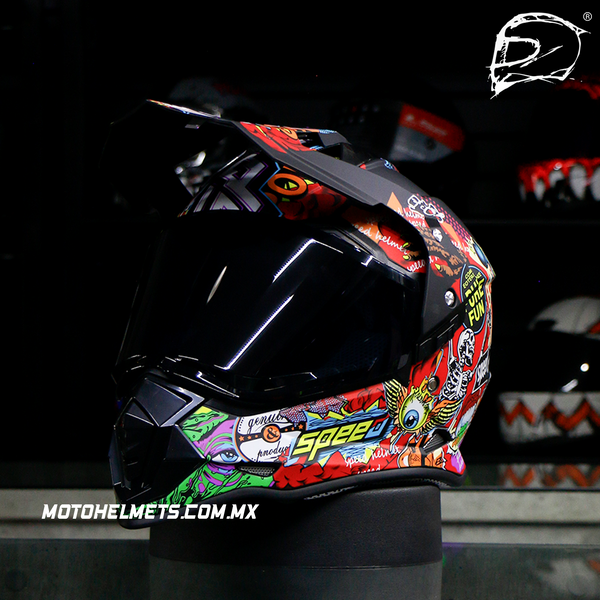 Casco Cross City R7 Racing R7-129 Graficos