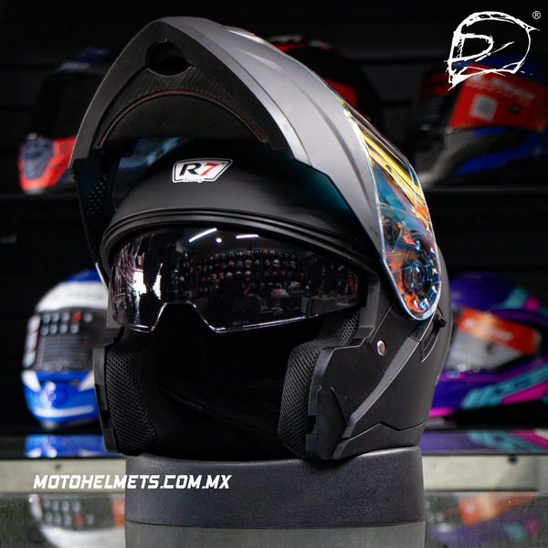 Casco Abatible Con Luz Led R7 Alfa Night Vision