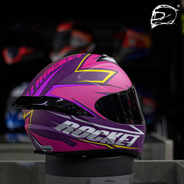 Casco Integral Joe Rocket Rkt 100 Elevation Rosa Mate