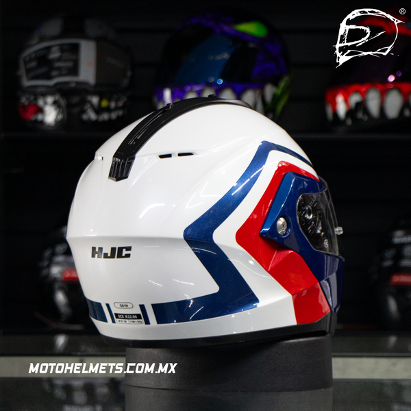 Casco Abatible Hjc C91N Nepos Blanco Rojo Azul