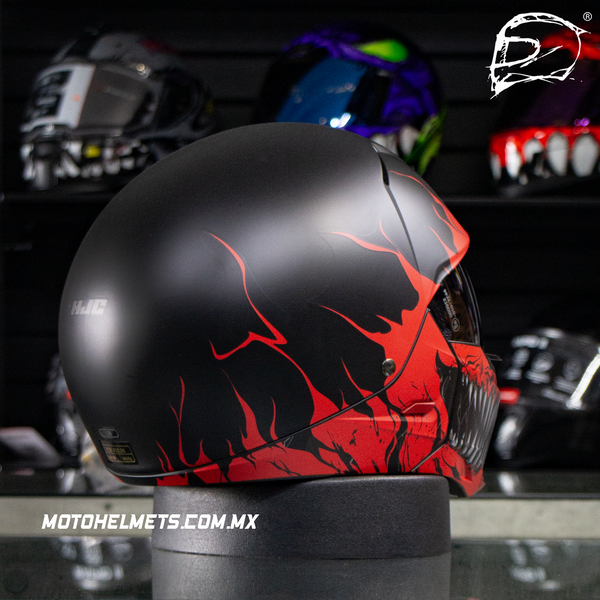 Casco Abierto Hjc I20 Scraw Negro Rojo