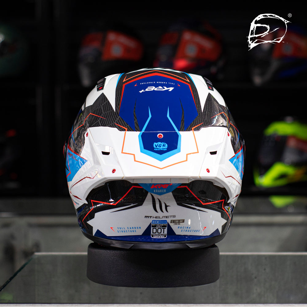 Casco Integral De Carbono Mt Kre Kraker FF103 B7 Brillo โ Moto