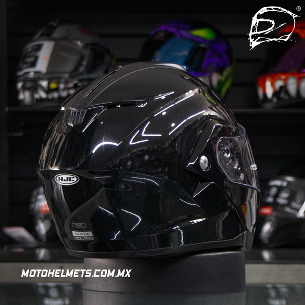 Casco Abatible Hjc C91N Metal Black