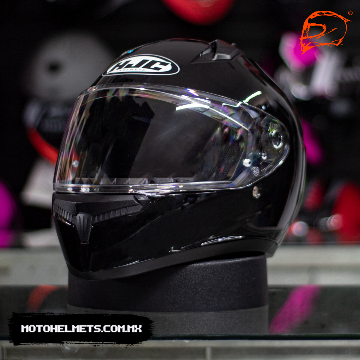 Casco Integral Hjc C10 Negro Brillo