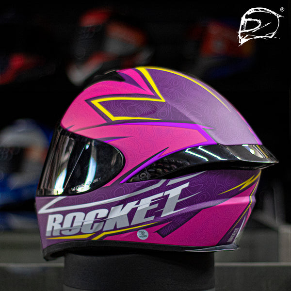 Casco Integral Joe Rocket Rkt 100 Elevation Rosa Mate