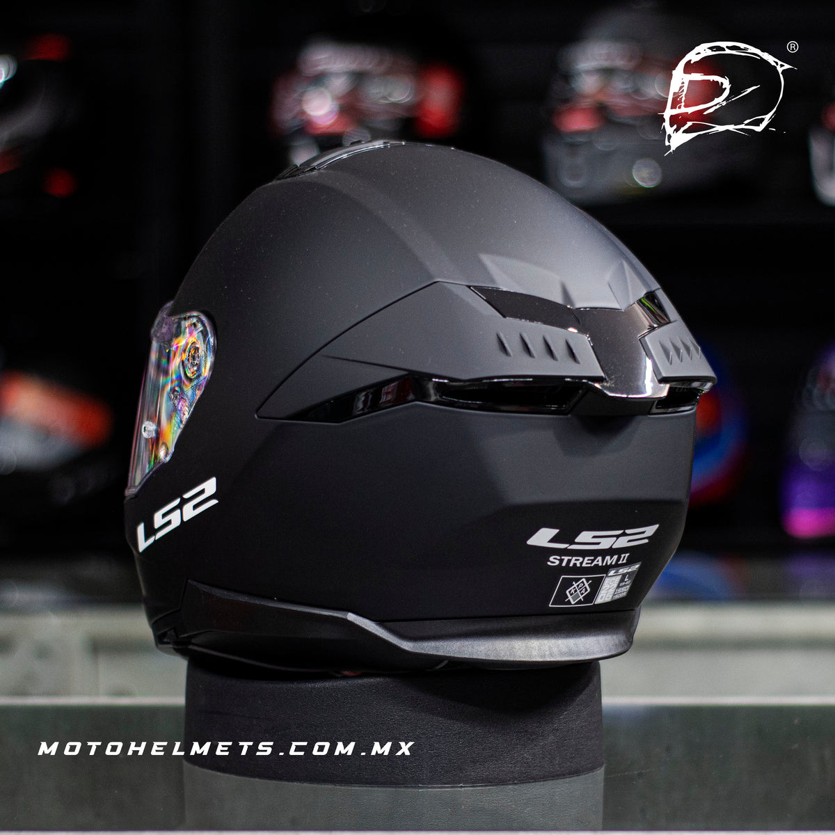 Casco Integral LS2 Stream II Negro Mate FF808