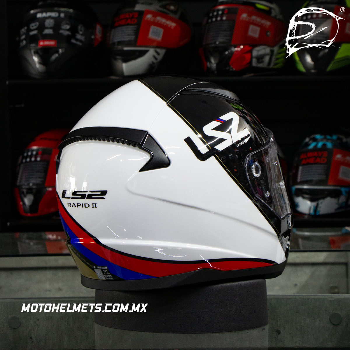 Casco Integral LS2 Rapid II Stark Blanco FF353