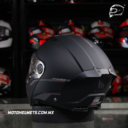 Casco Abatible Mt Sv Atom 2 Solid A1 Negro Mate