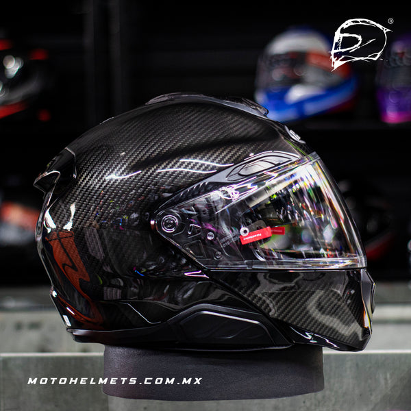 Casco Abatible Hjc Rpha 91 Carbon Solido
