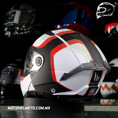 Casco Abatible Mt Sv Atom 2 Emalla C7 Brillo