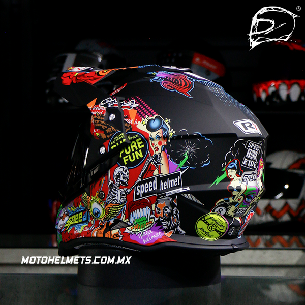 Casco Cross City R7 Racing R7-129 Graficos