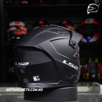 Casco Cross City LS2 Drifter Solid Negro Mate OF606