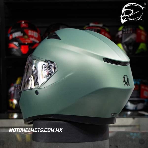 Casco Cerrado Agv K-3 Matt Salvia Verde