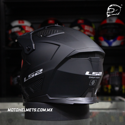 Casco Cross City LS2 Drifter Solid Negro Mate OF606