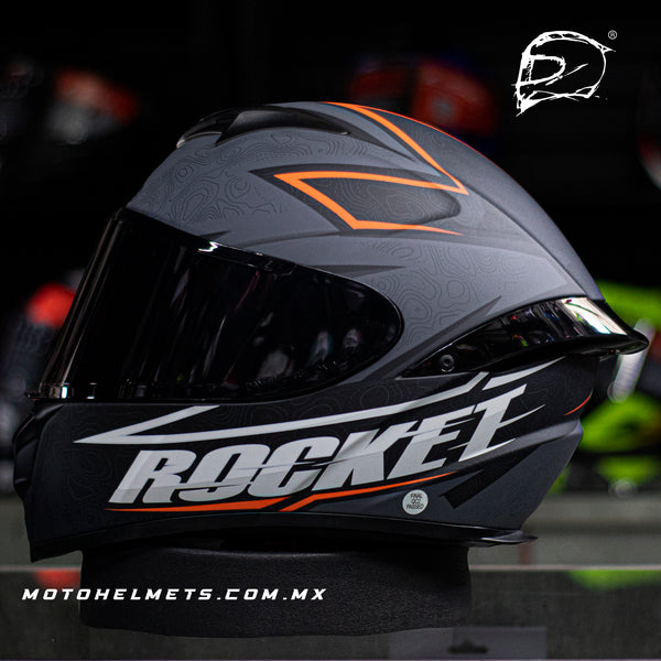 Casco Integral Joe Rocket Rkt 100 Elevation Naranja Mate