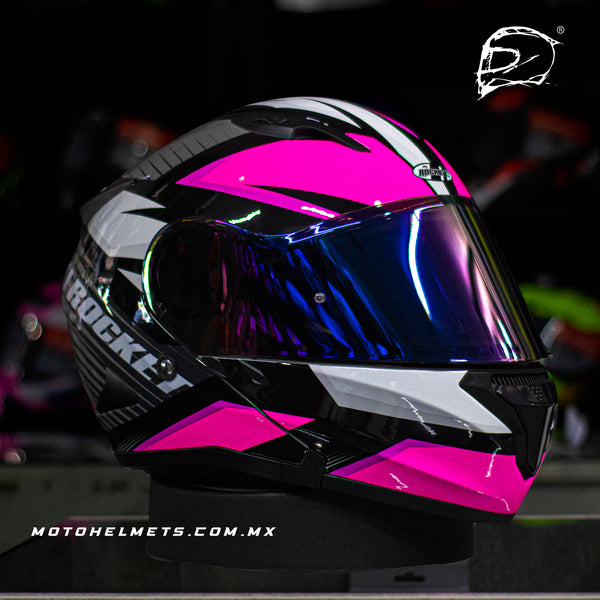 Casco Abatible Joe Rocket 300 Alter Ego Gris Rosa
