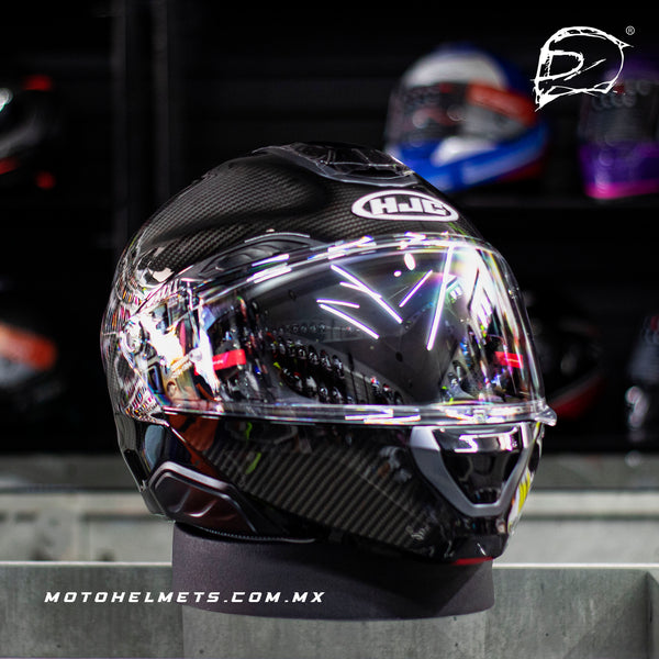 Casco Abatible Hjc Rpha 91 Carbon Solido