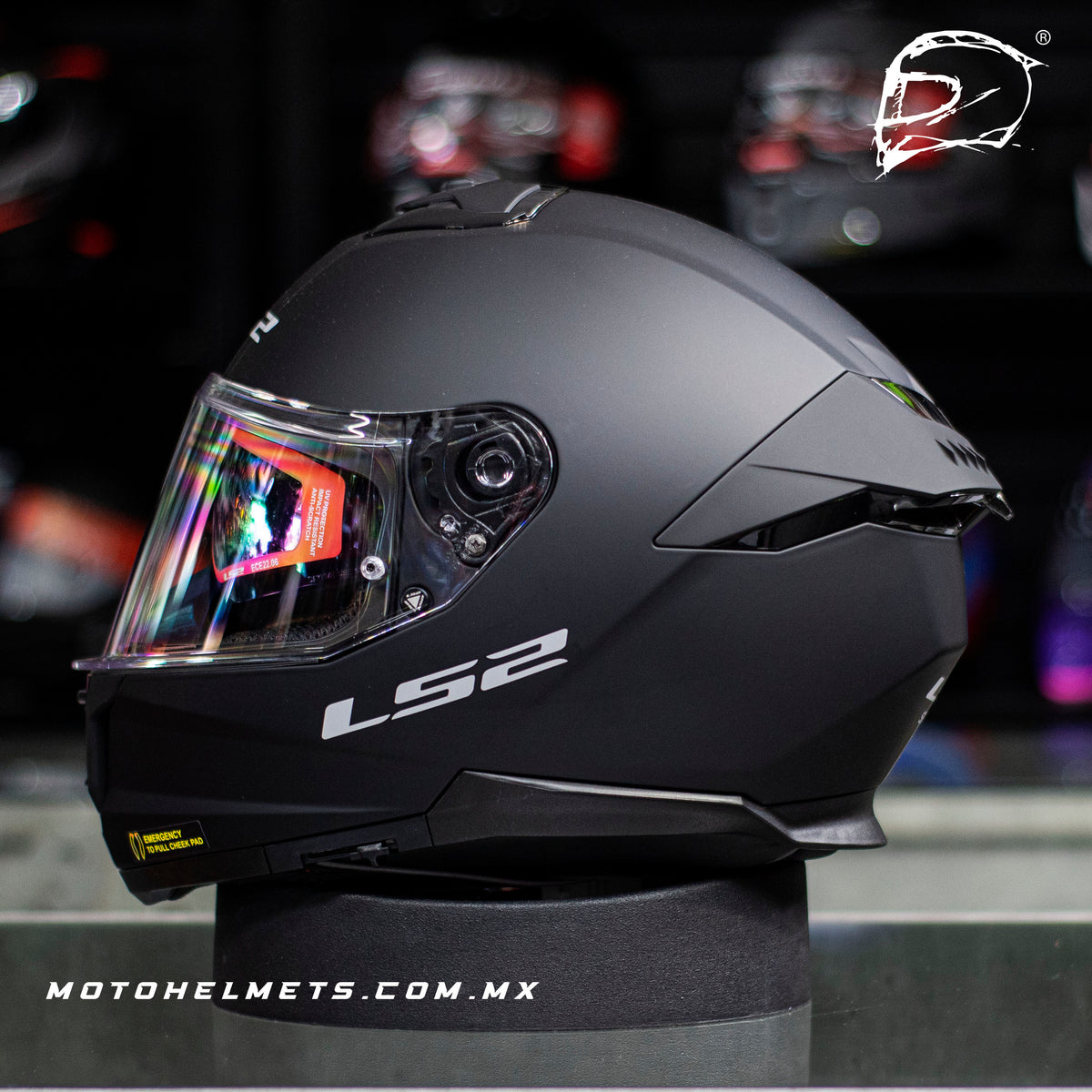 Casco Integral LS2 Stream II Negro Mate FF808