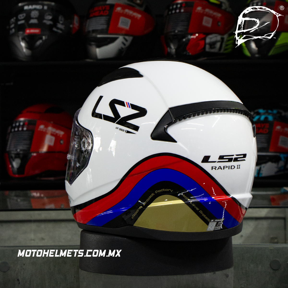 Casco Integral LS2 Rapid II Stark Blanco FF353