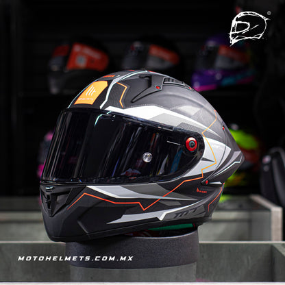 Casco Integral De Carbono Mt Kre Kraker Ff103 C5 Rojo