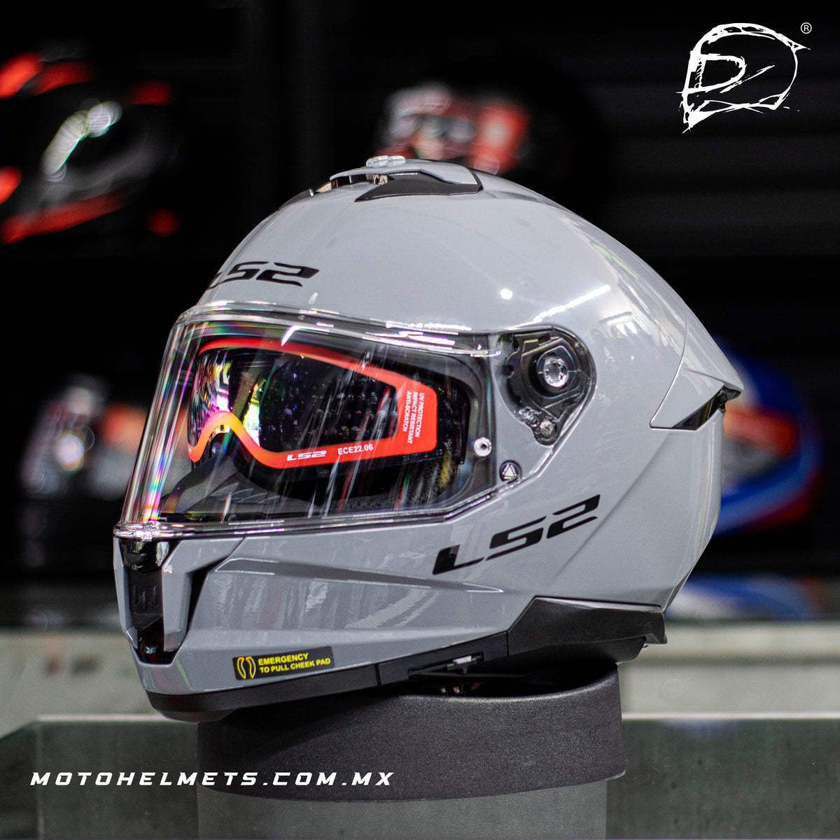 Casco Integral LS2 2 Stream Gris Nardo Brillo FF808