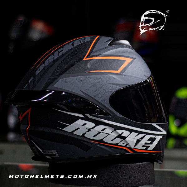 Casco Integral Joe Rocket Rkt 100 Elevation Naranja Mate