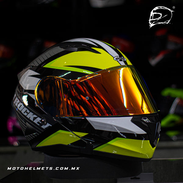 Casco Abatible Joe Rocket 300 Alter Ego Gris Neon