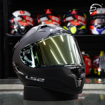 Casco Integral Ls2 Challenger Solid Negro Mate Ff327