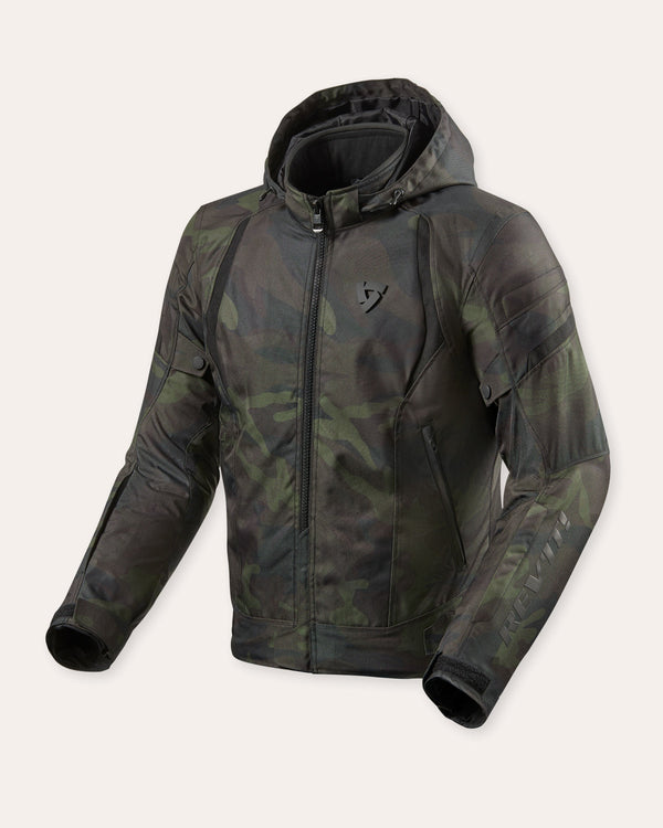 Chamarra Con Protecciones Revit Flare 3 H2O Camo