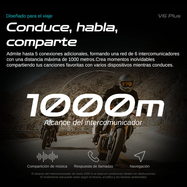 Intercomunicador Blaise V6 Plus Duo