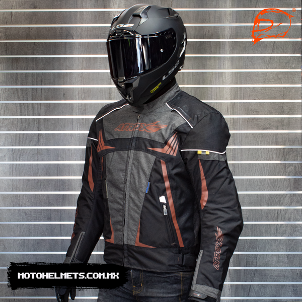Chamarra Atrox Ce- 2137 Cordura Cafe Con Protecciones