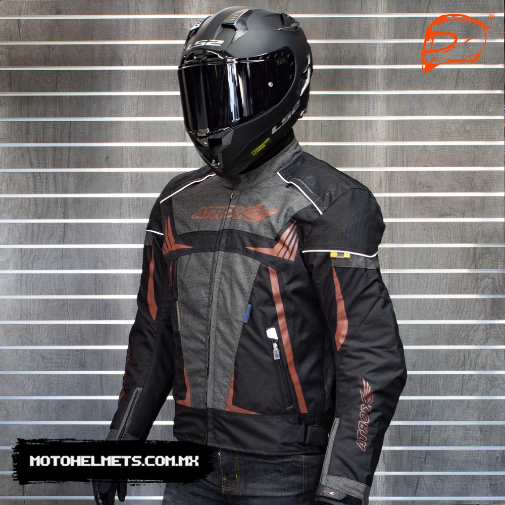 Con Joroba Moto Chamarra De Piel Con Protecciones Para