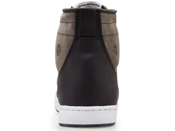 Tenis para moto urbano negro de Piel Unisex con protecciones Atacama Valentino Gamuza