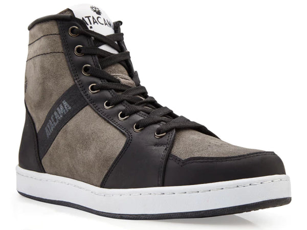 Tenis para moto urbano negro de Piel Unisex con protecciones Atacama Valentino Gamuza