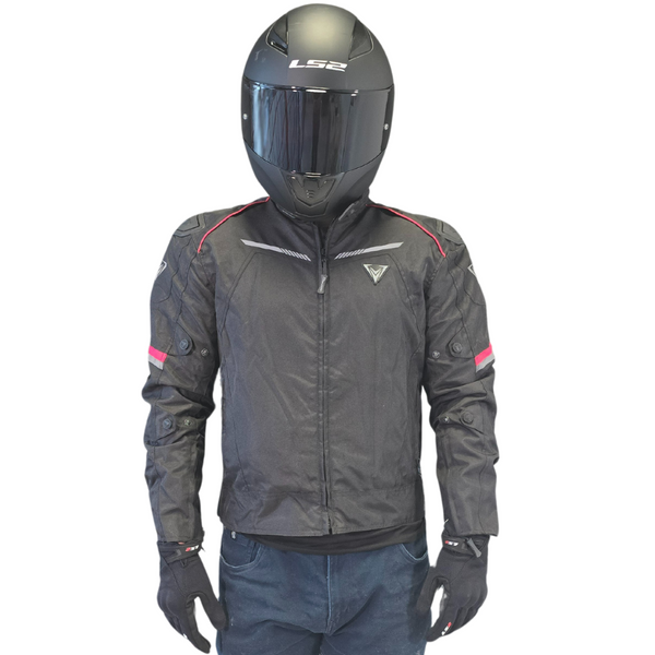 Chamarra De Moto Giacomo Racer Negro Rojo