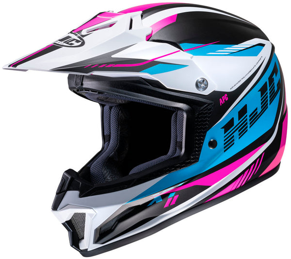 Casco para niño Cross Hjc Cs-Mx Ii Drift Mc21Sf Azul Rosa