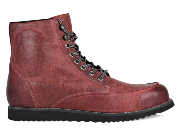Botas para Moto Block Piel guinda con protecciones Atacama