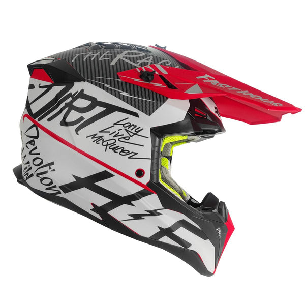 Casco Rmm 189 Cross Graficos Rojo Mate Dot