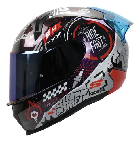 Casco SHAFT 560 Camaleon RV2 Rojo Motion