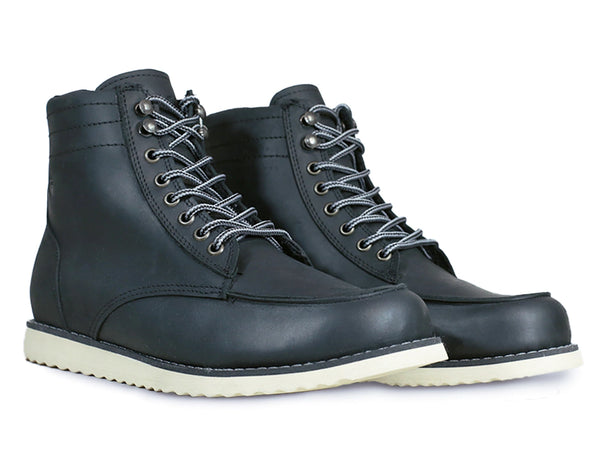 Botas para Moto Roen Piel Negras con Protecciones Atacama