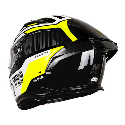 Casco Mt Helmets Braker B3 Cockpitt Amarillo Brillo