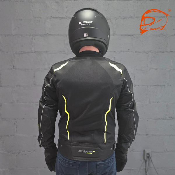 Chamarra Seventy Sd-Jt32 Touring Negro Amarillo