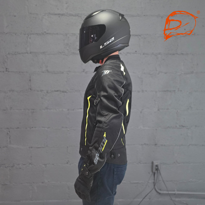 Chamarra Seventy Sd-Jt32 Touring Negro Amarillo