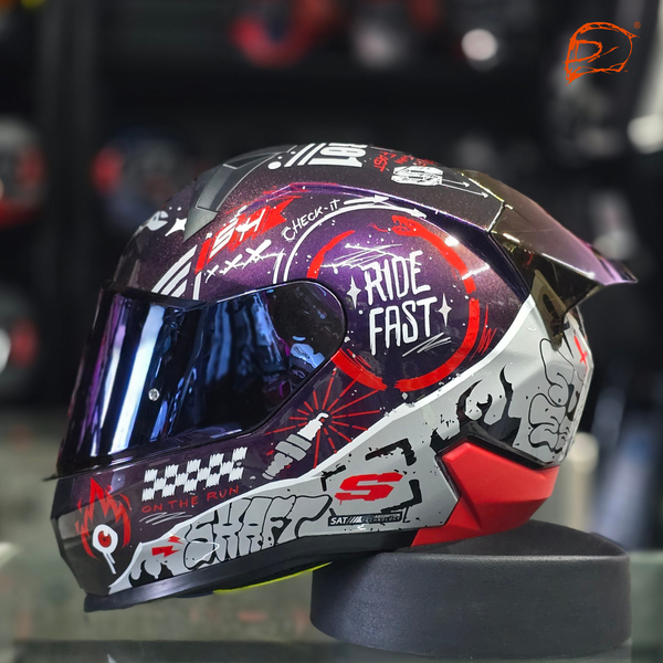 Casco SHAFT 560 Camaleon RV2 Rojo Motion