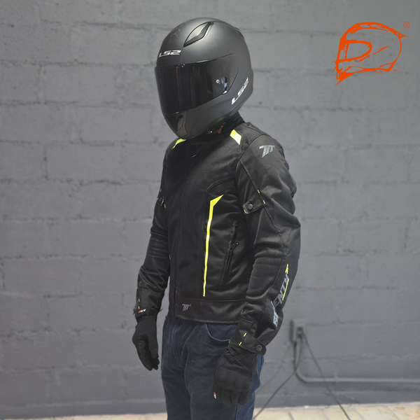 Chamarra Seventy Sd-Jt32 Touring Negro Amarillo