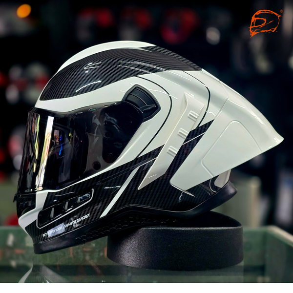 Casco Cerrado R7 Racing Striker Blanco Negro