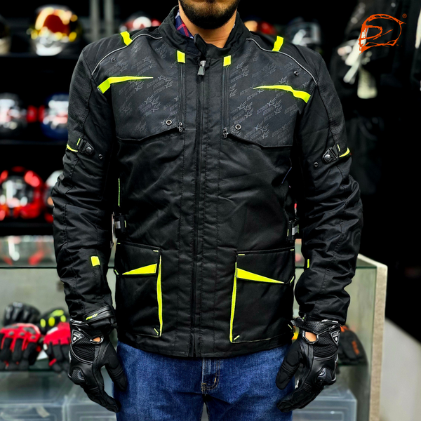 Chamarra Atrox AT-2205 Cordura Larga Amarillo