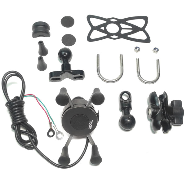 Cargador para Celular TECH-X2 con Soporte SGC 07-Negro