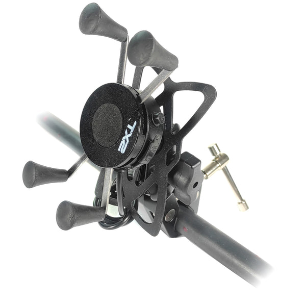 CARGADOR CON SOPORTE PARA CELULAR SCG-08 NEGRO